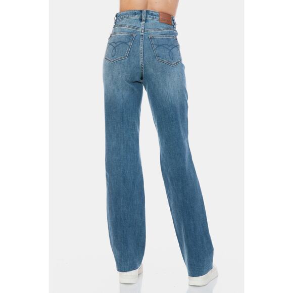 Judy Blue Tummy Control Cut Raw Hem Straight Jeans - JB88848MD - Size 15/32 - Picture 7 of 12